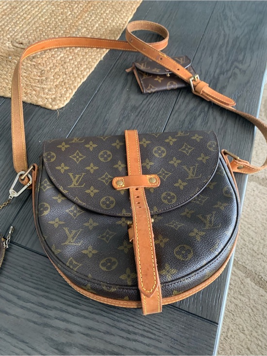 Louis Vuitton Handbags - Louis Vuitton Monogram Canvas Crossbody Saddle Bag in Brown and Tan